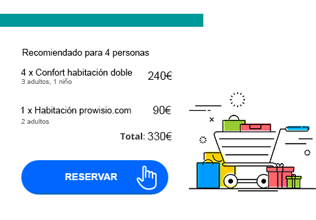 Reservar varias habitaciones y complementos